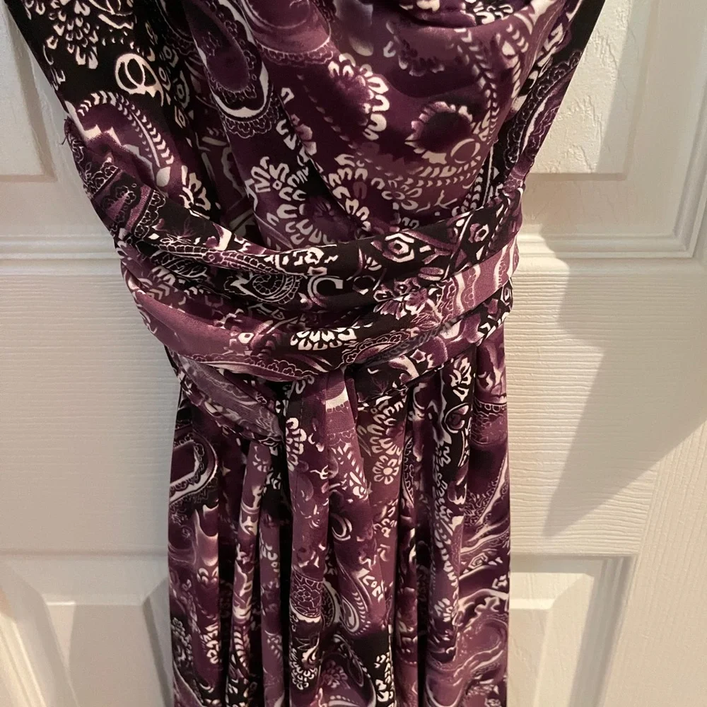 Lily and Kate purple wrap dress - Picture 3 of 5